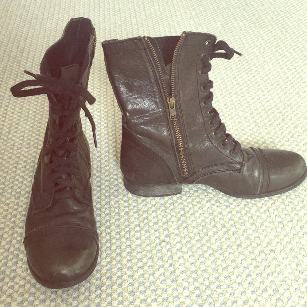 Steve Madden Women's Troppa Combat Boots